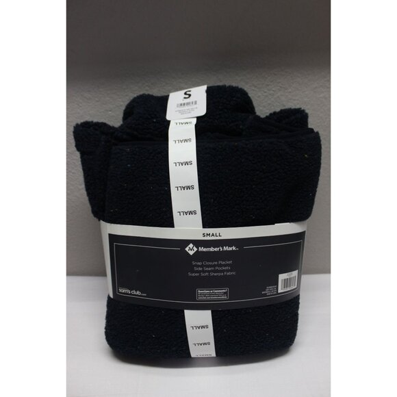 Member's Mark men's snap close alpine sherpa pullover jacket S - Picture 2 of 7